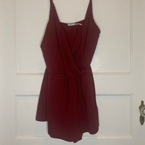 Burgundy Urban Outfitters Romper